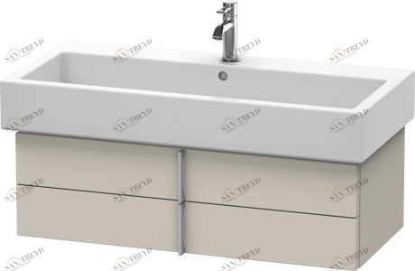 VE620709191 Vero Тумбочка подвесная Серо-коричневый декор Duravit