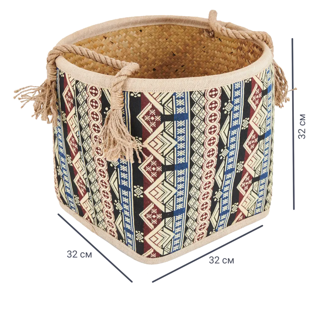 Корзина мягкая Kub HAP8546 32x27x30 см 19 л пальмовое волокно STORIDEA STLM-2051933