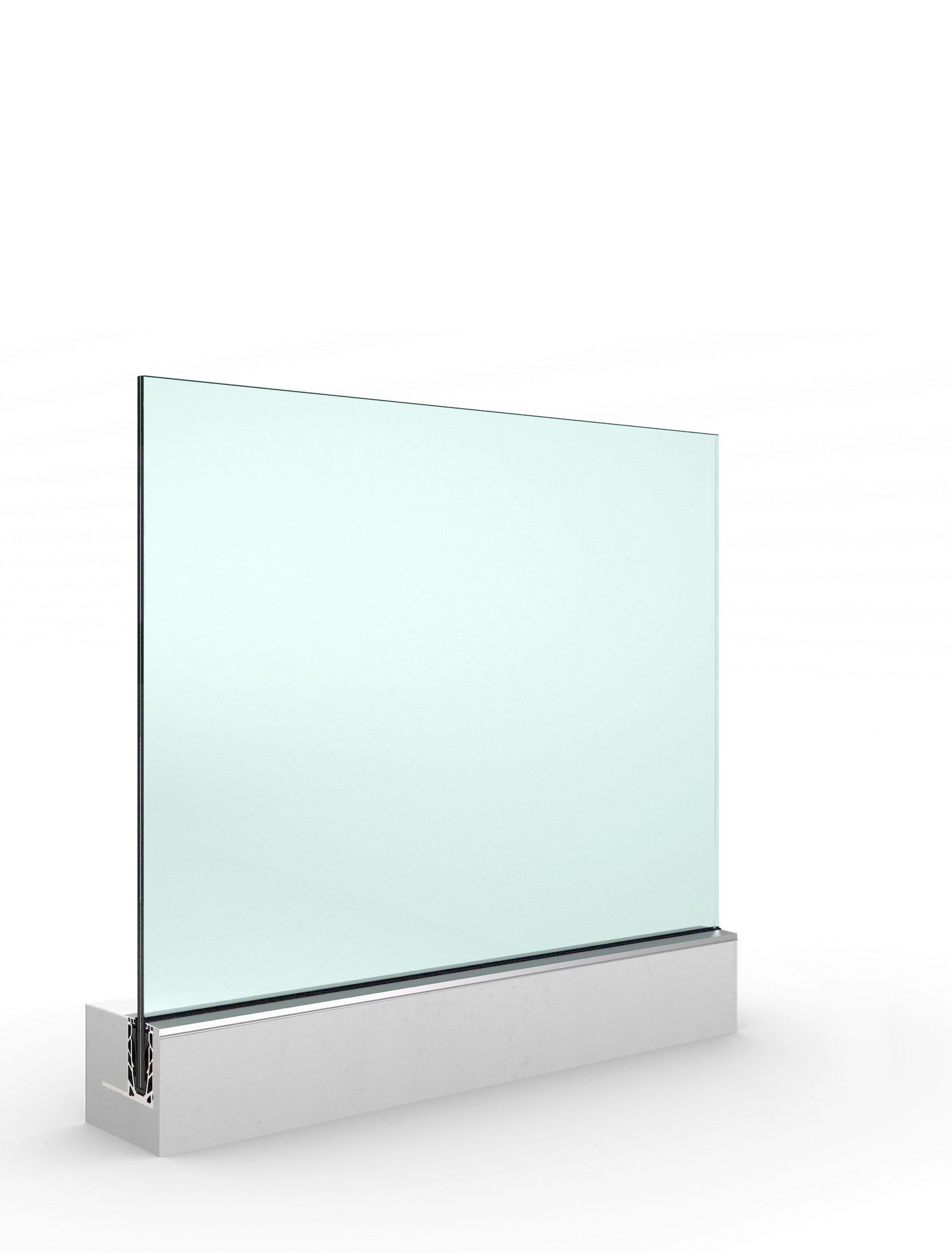 Стеклянный парапет для окон и балконов ALUVETRO система балюстрады GARDA ARCH-00032525 - Вид №16