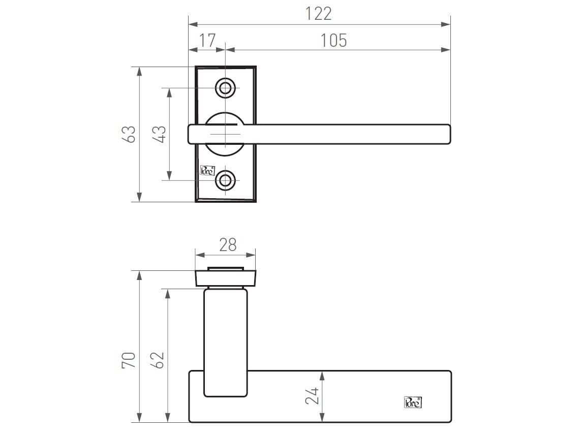 Бронзовая ручка Dauby Pure® ARCH-00123242 - Вид №8