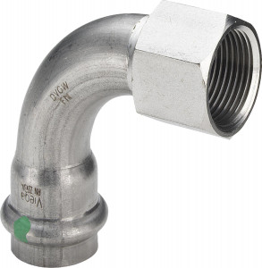 Viega Угольник переходной 90° Sanpress Inox 2314.5 (437121)