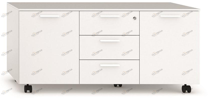 Bralco Низкий офисный ящик для хранения из дерева с распашными дверцами Eko sun-id-1407952