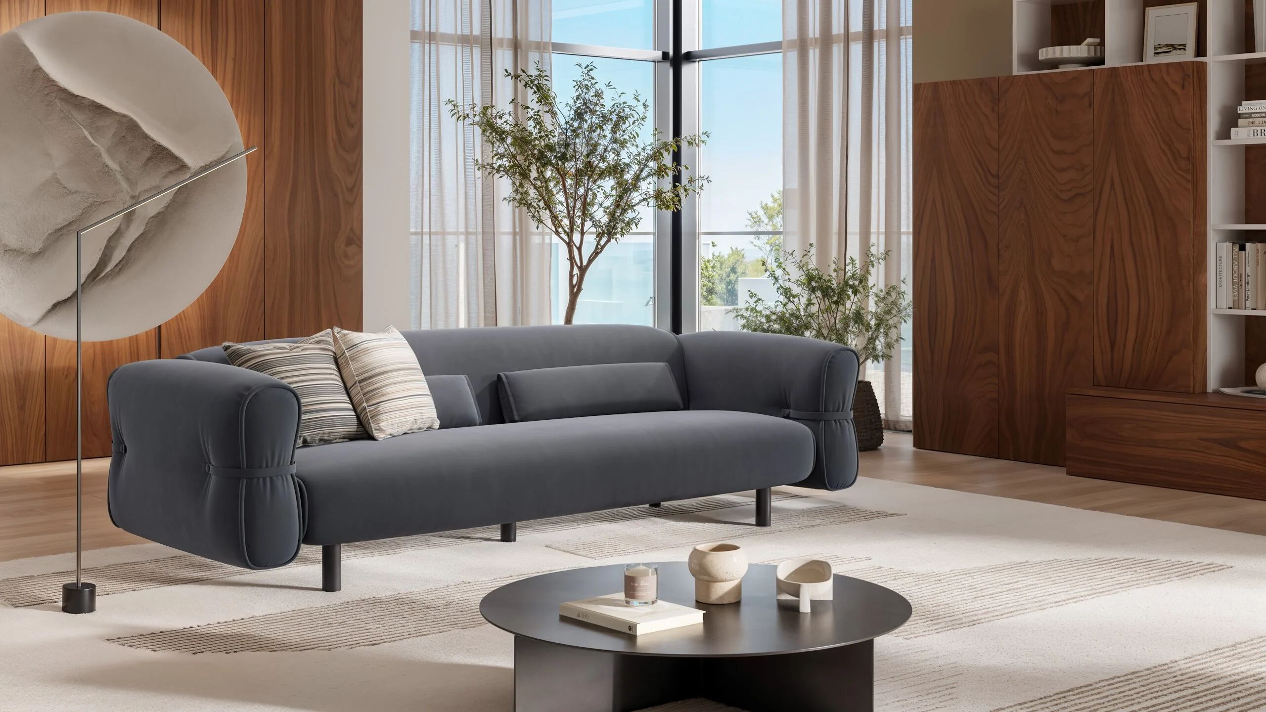 Ткань линейный диван Sofanella Briano ARCH-00031650 - Вид №6