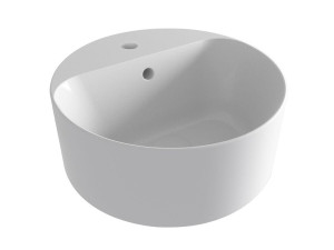 Керамическая круглая столешница с переливом