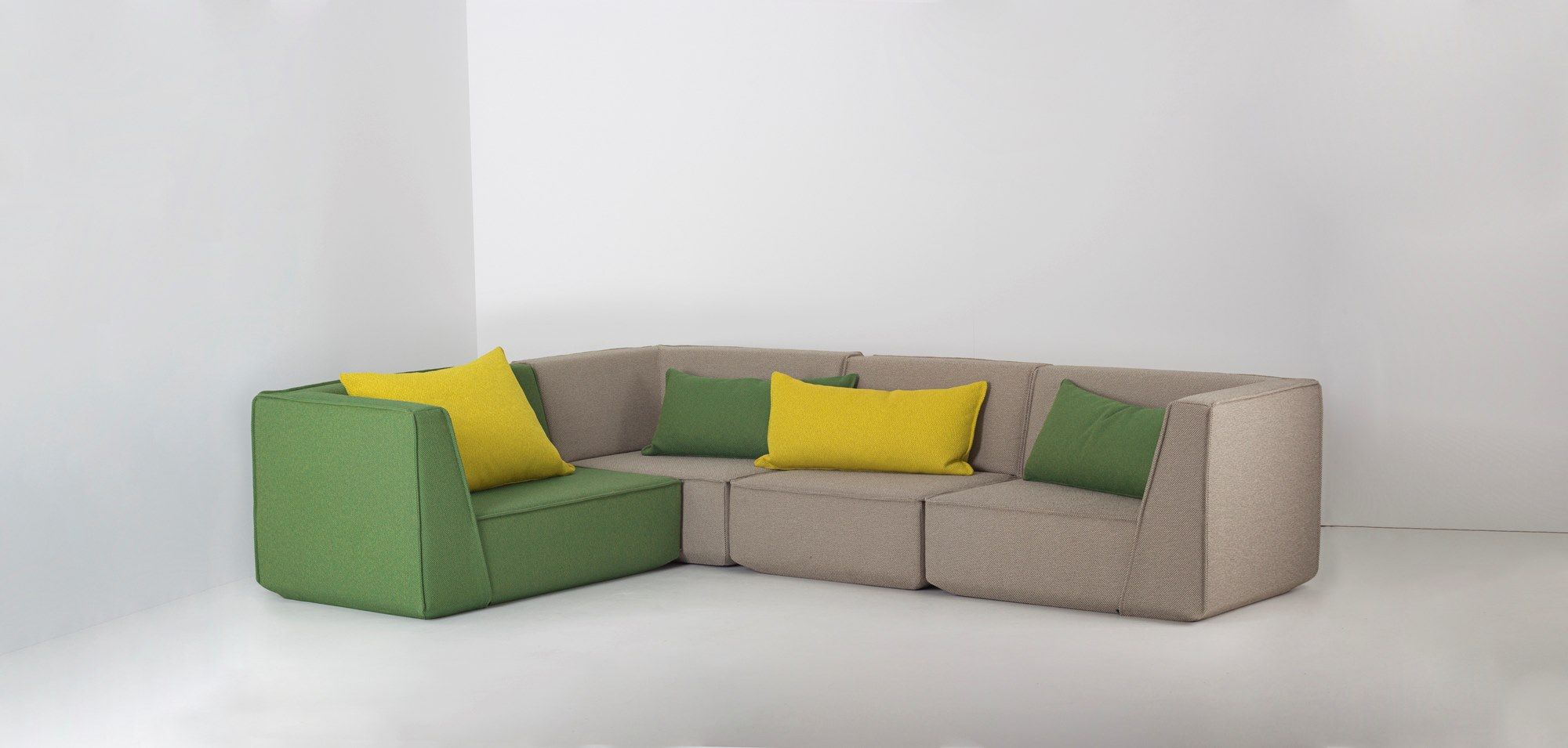 4-местный модульный тканевый диван Cubit by Mymito ARCH-00074656 - Вид №5