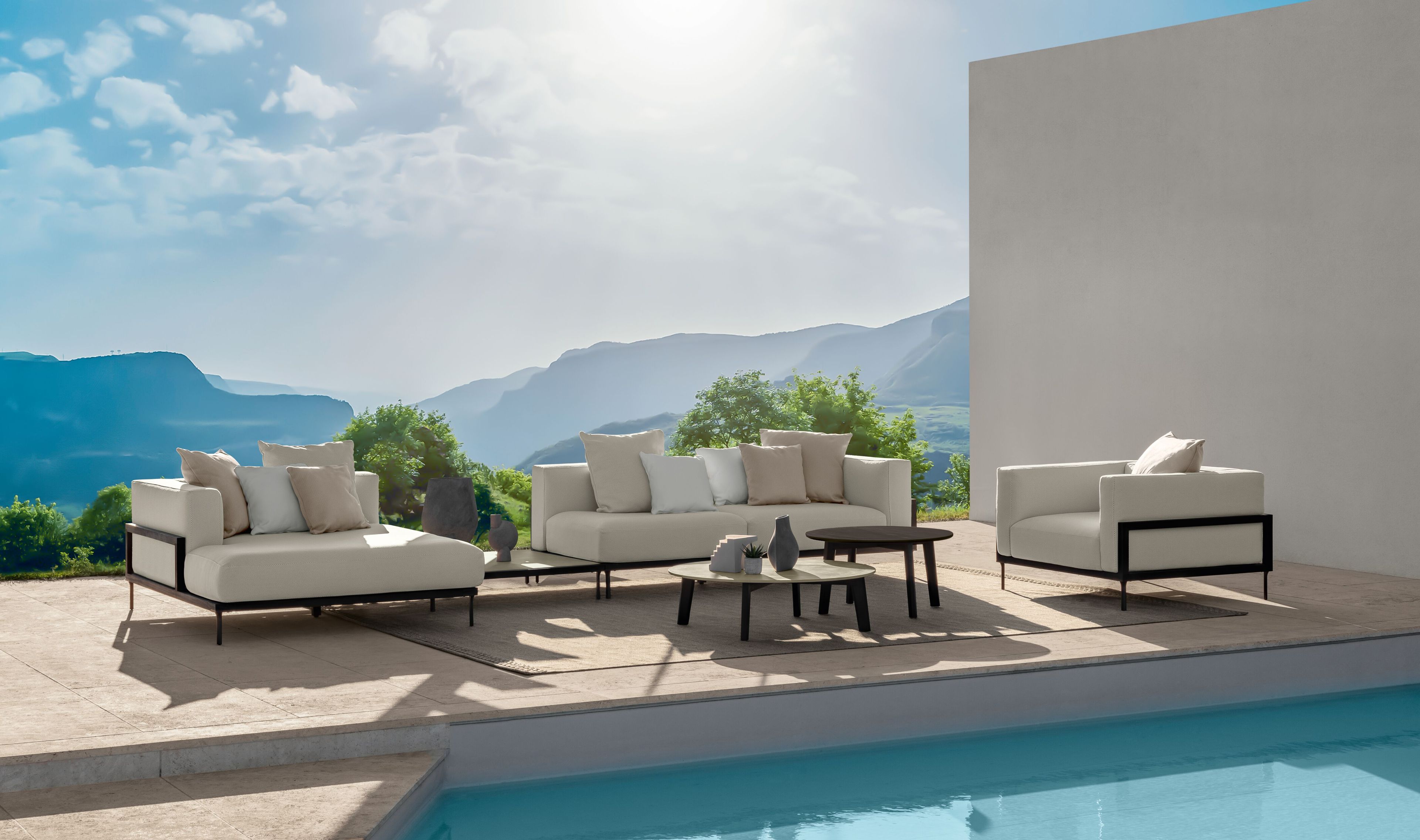 Низкий журнальный столик для сада Talenti CleoSoft-wood ARCH-00028111 - Вид №3