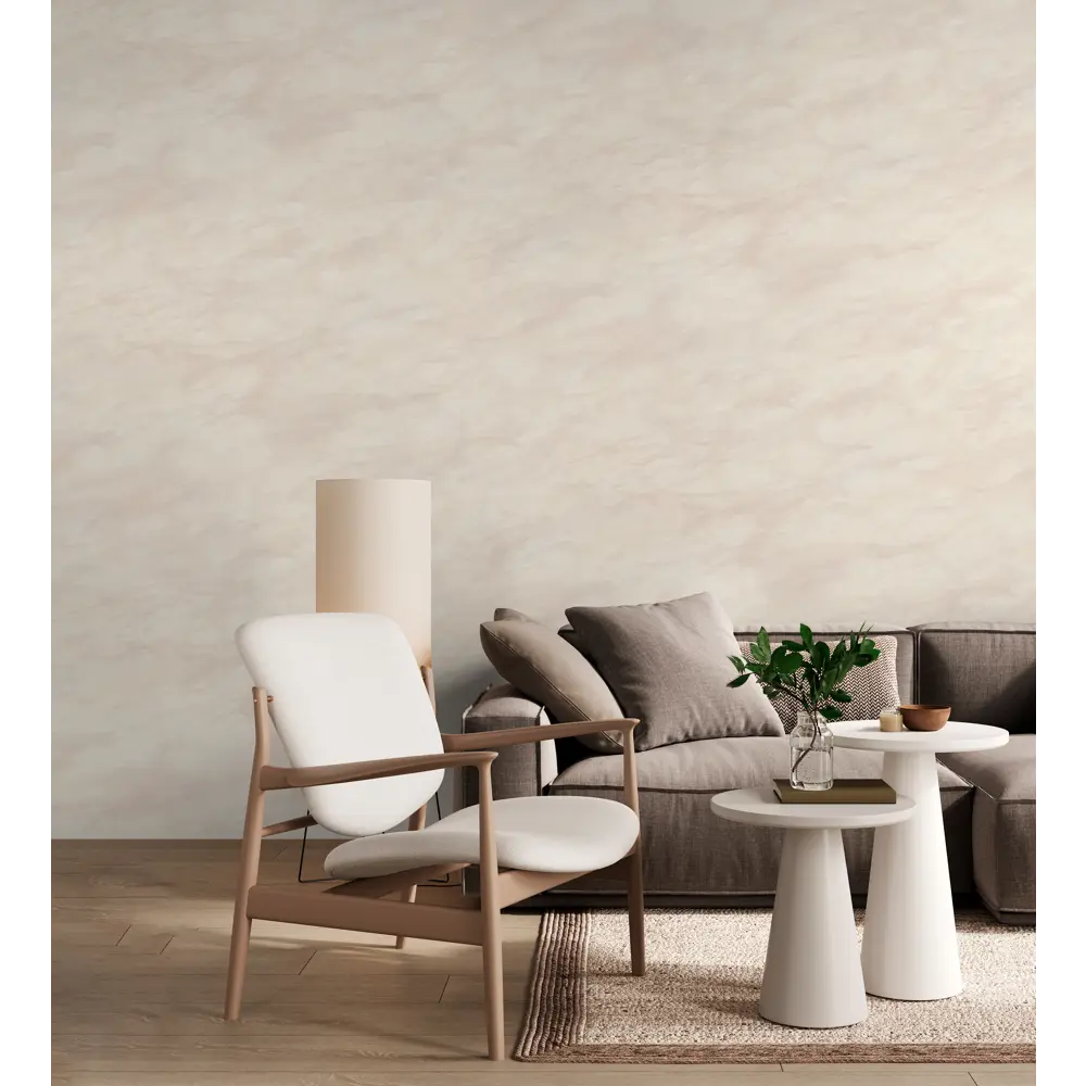 Wallsecret Marmo: Флизелиновые обои с каменной текстурой в бежевых тонах 89397870 STLM-1567124 - Вид №4