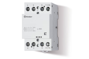 18580309 Модульный контактор 3НО+1НЗ, контакта 63А, = 120В AC/DC, - AgSnO2, 226401204710 Finder