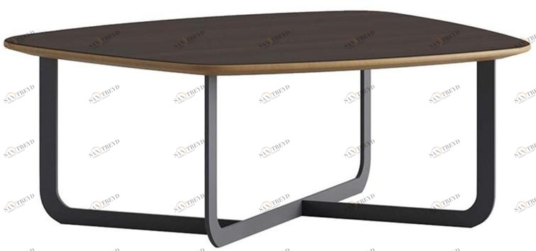 Ersa Квадратный журнальный столик из фанерованной древесины sun-id-1358761