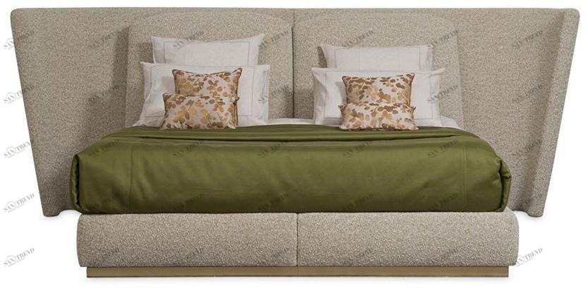 Roche Bobois Двуспальная кровать из ткани с мягким изголовьем Paris paname sun-id-1378625