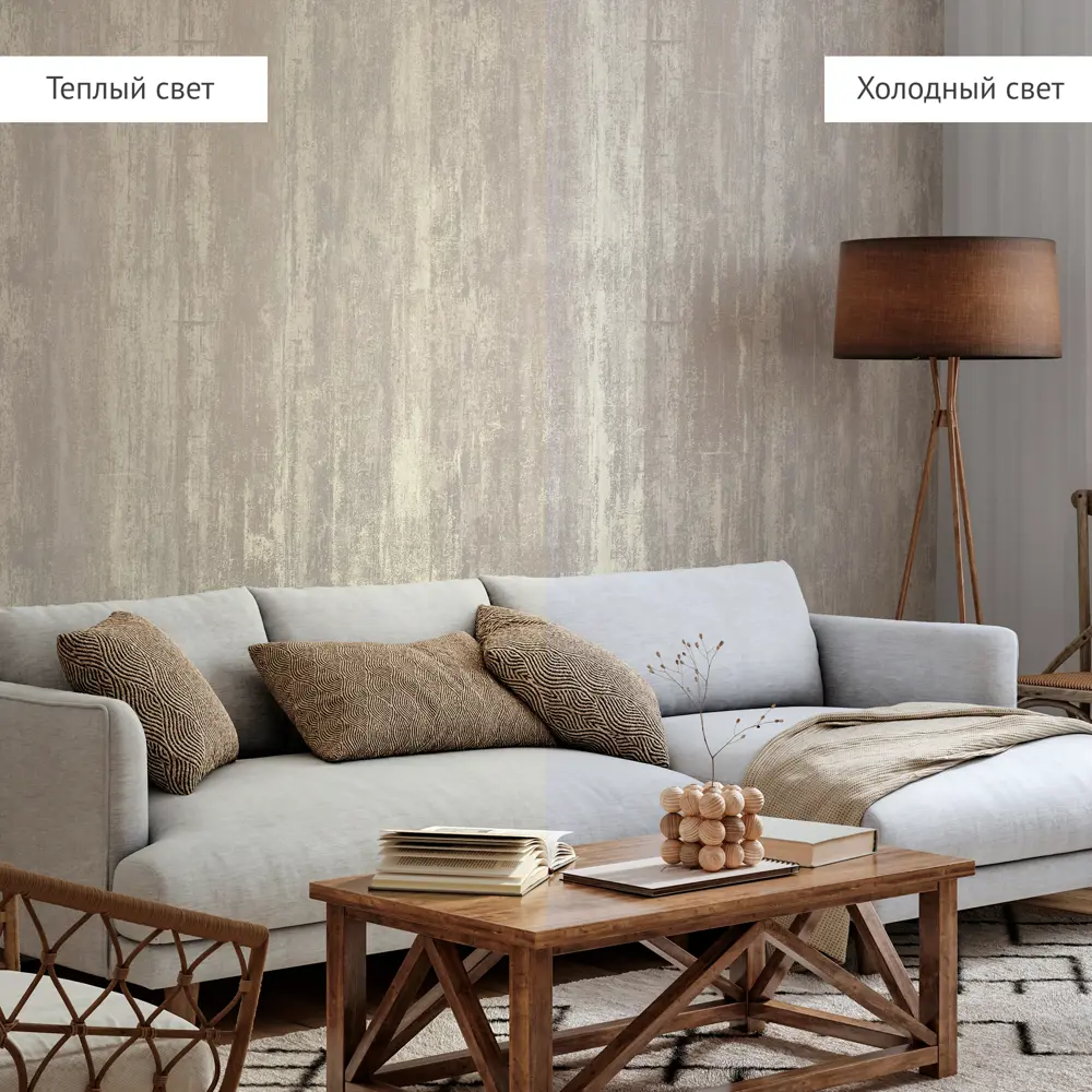 Обои флизелиновые Walldecor Exclusive Джерси бежевые 1.06 м 75232-18 89449395 STLM-2057245 - Вид №5