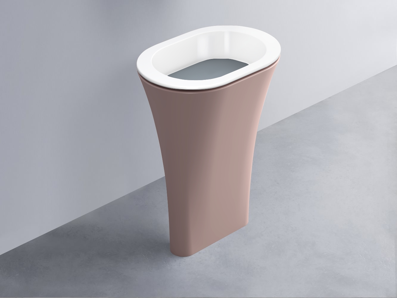 AMLA65-BL+AMPILO-BR+AMCOLO-CP Раковина Amedeo Ovale отдельностоящая cielo Enjoy + Amedeo Ceramica Cielo