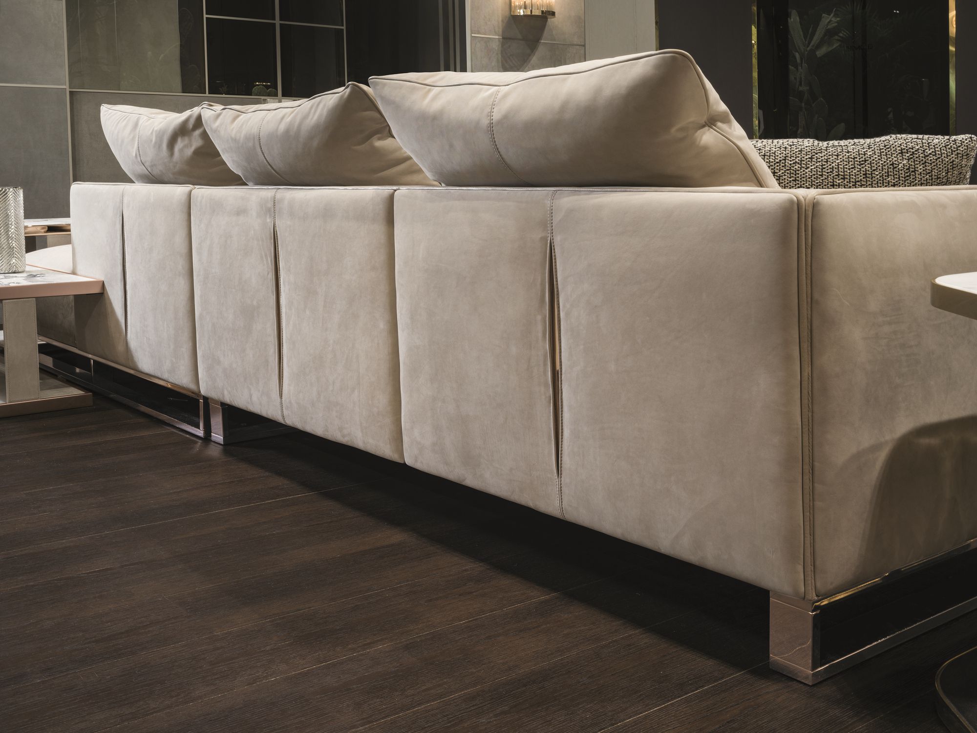 Модульный кожаный диван с полуостровом Longhi Loveluxe 2018-Illusion collection ARCH-00066542 - Вид №7