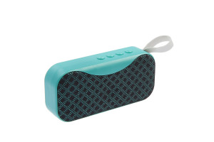 16389686 Портативная колонка LAB-50, 3 Вт, microSD, AUX, USB, мятная, 4514445 LUAZON