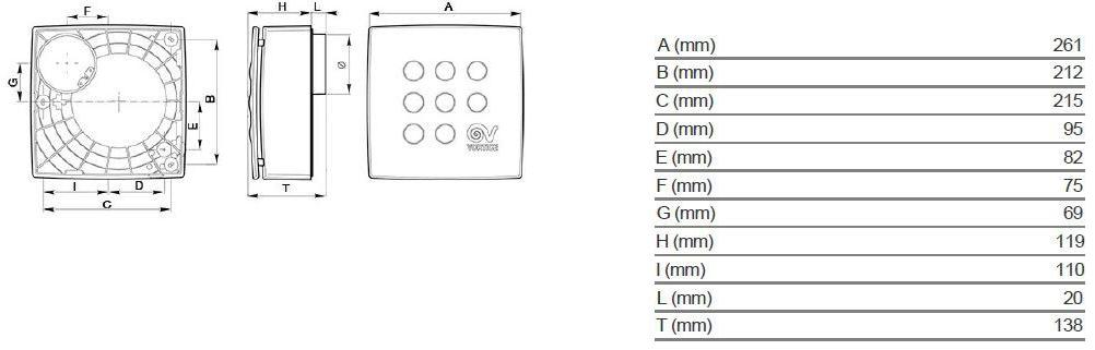 Vortice Центробежный канальный вентилятор Vort quadro 11975 - Вид №3