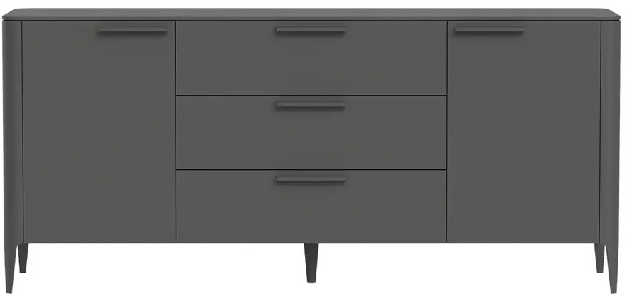 91313380 Тумба напольная Ellipse furniture Type 3 ящика 178x51x80 см МДФ цвет темно-серый STLM-1095645