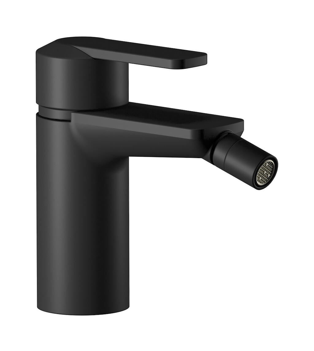 Смеситель для биде на 1 отверстие в комплекте с донным клапаном. WE ARE IB c6220np Matt Black C-67