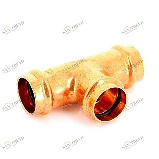 Тройник пресс 54x42x54 медный IBP P513005442054