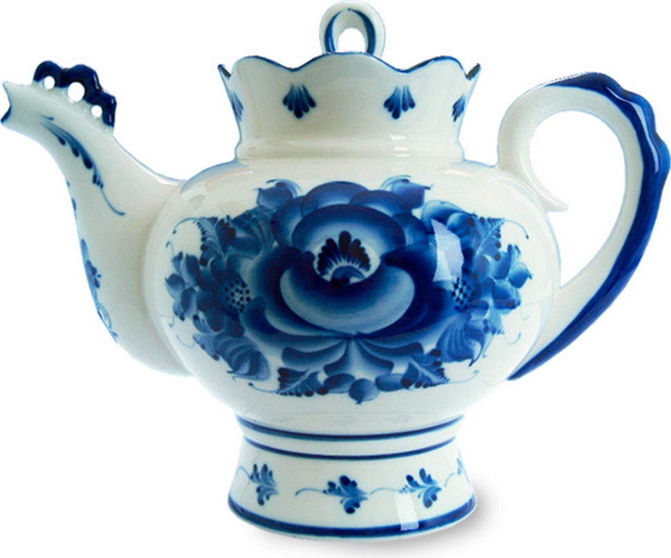10579495 Чайник заварной Фарфоровый Гжельский фарфоровый завод Россия 