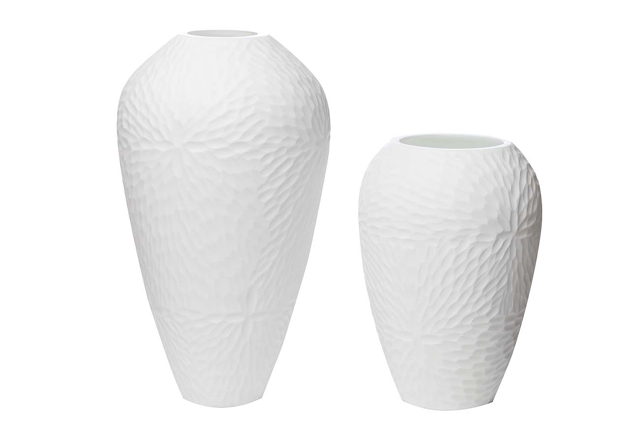 Ваза Key 18*32 (белая) GARDA DECOR - 033967 Белый  - Вид №1