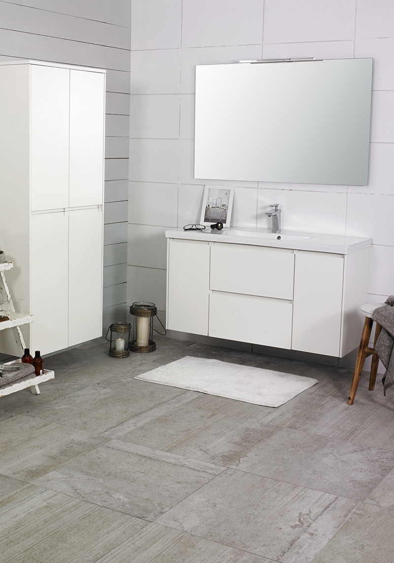 60160 Lc 160 Боковой Шкаф 350D High H1658, Горячая Белая Еда  Noro  Белый  - Вид №1