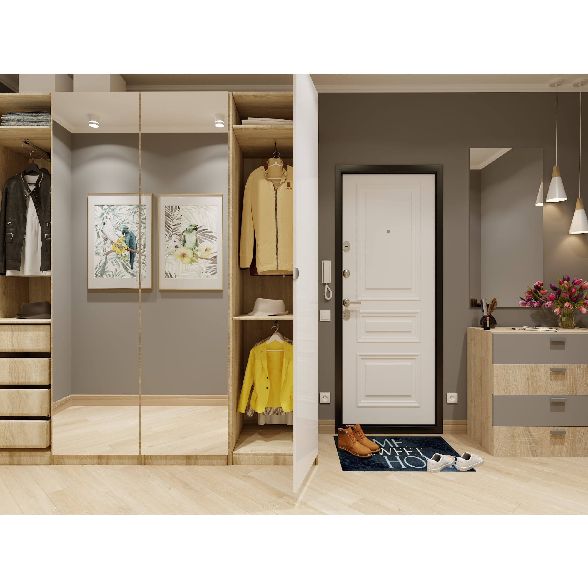 82034312 Фасад для комода 796x220x16 мм, цвет графит Santreyd  - Вид №3