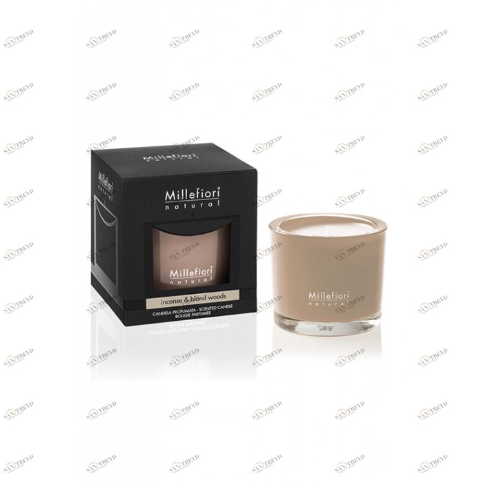 Ароматическая свеча 180гр"Благовония и белое дерево" Incense & blond woods MILLEFIORI MILANO БЛАГОВОНИЯ 267340 Бежевый 