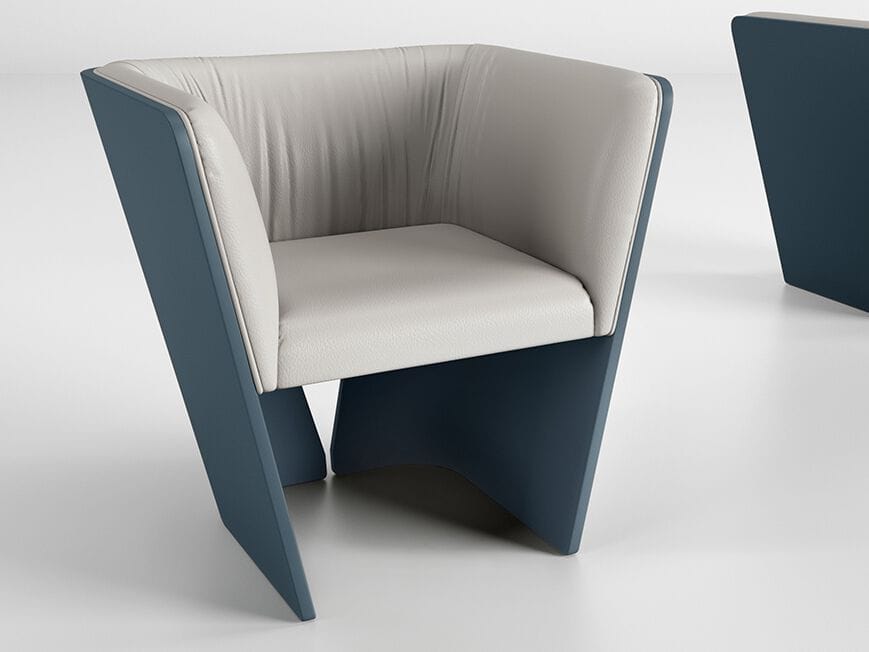 Кожаное кресло с подлокотниками Bizzotto Italia Нара ARCH-00129276 - Вид №7