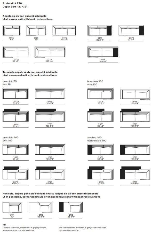 Кожаный диван Poliform ARCH-00016067 - Вид №6