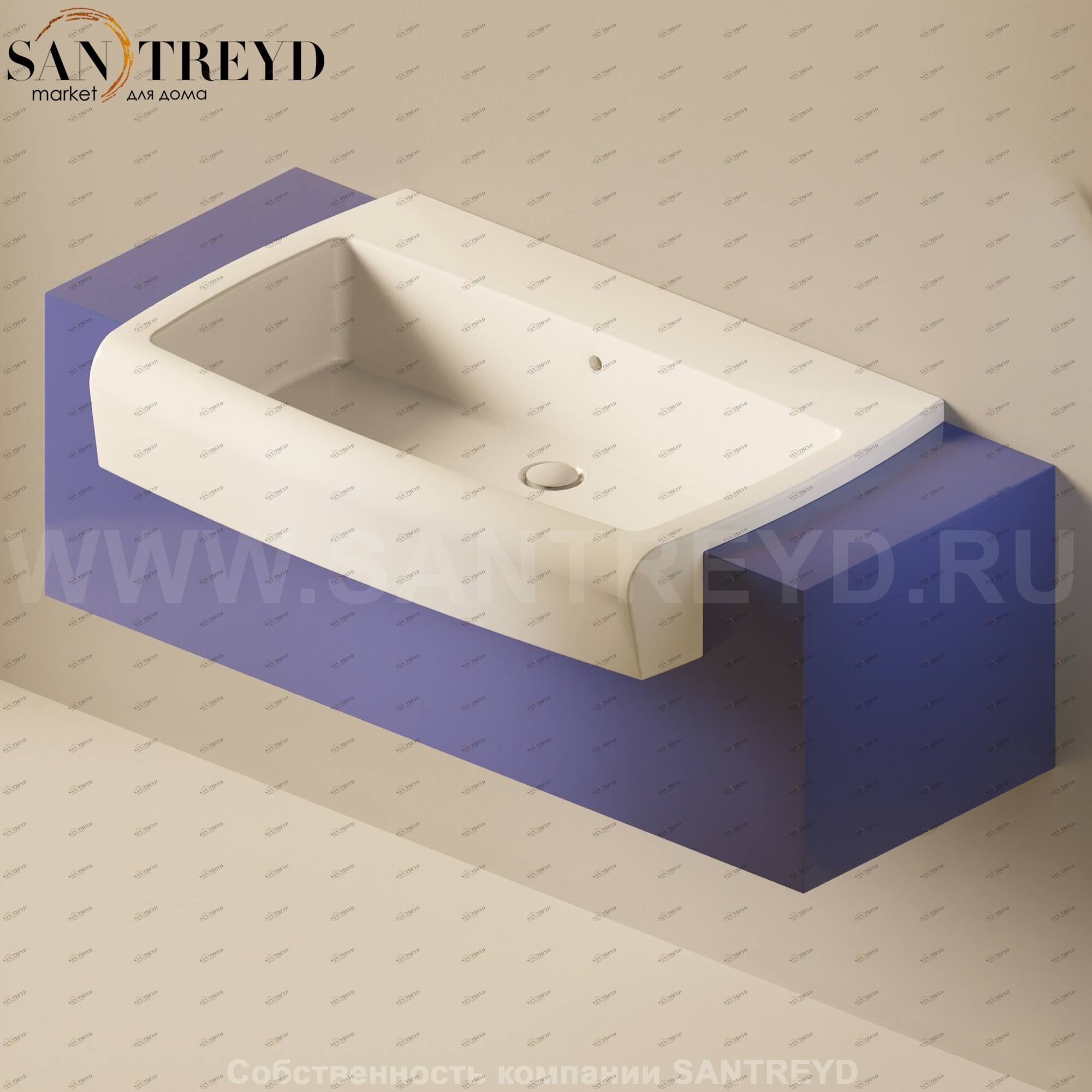 Flaminia UNA Консоль для раковины от 200 до 240 см синяя UNA90C2.5003 Ceramica Flaminia UNA90C25003