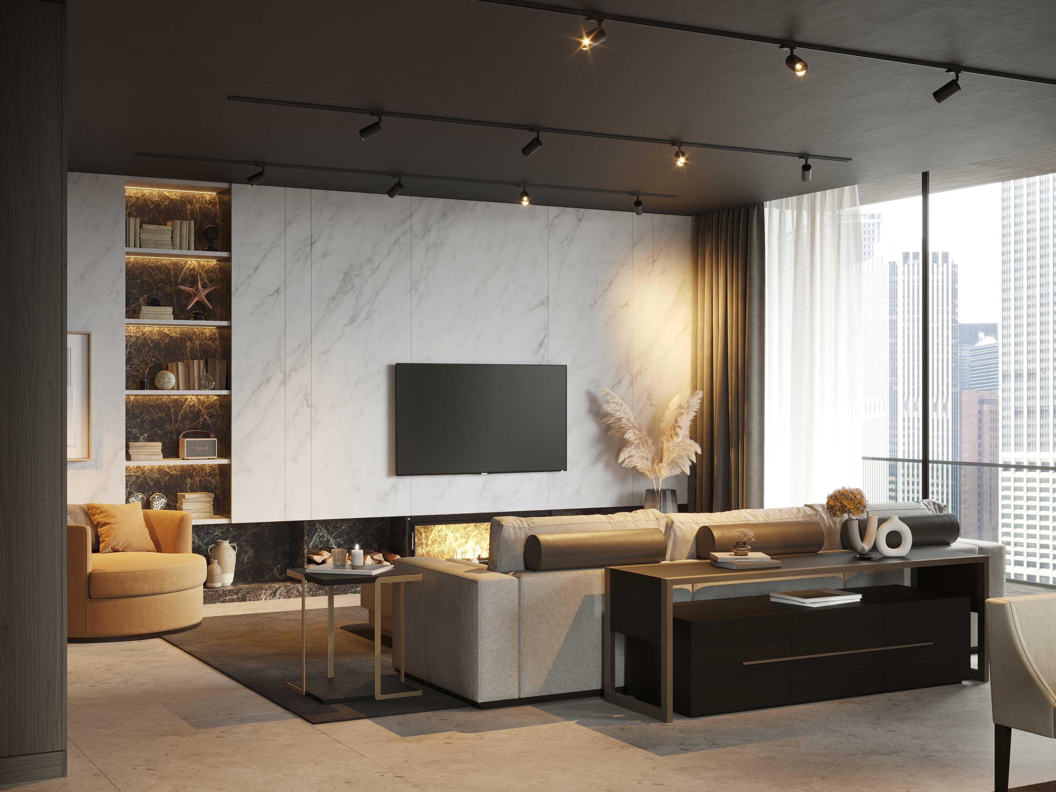 Шкаф для телевизора с откидными дверцами Stylish Club мост ARCH-00057386 - Вид №5