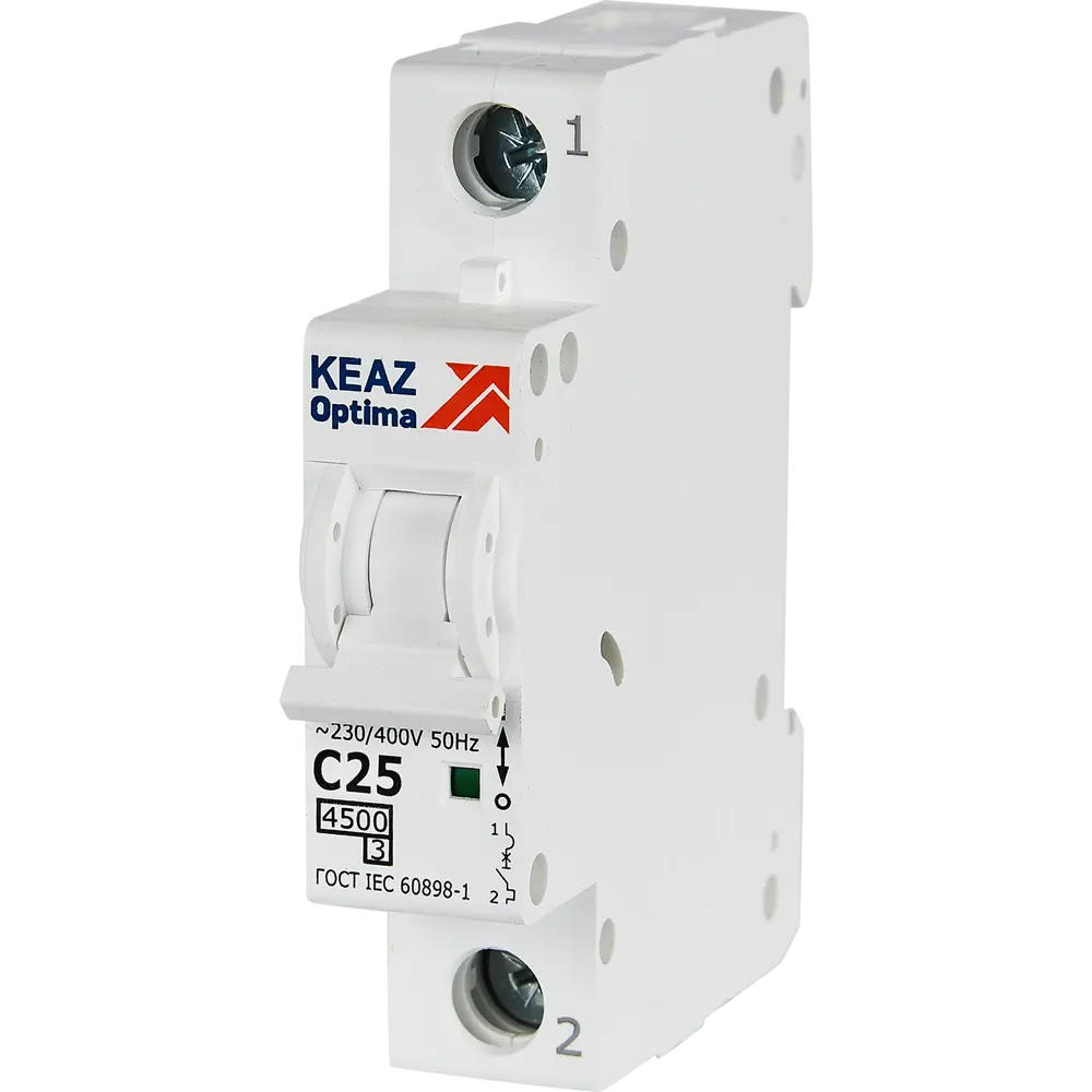 Автоматический выключатель КЭАЗ Opti Din BM63 25А для надежной защиты электросети 89206665 STLM-1116433