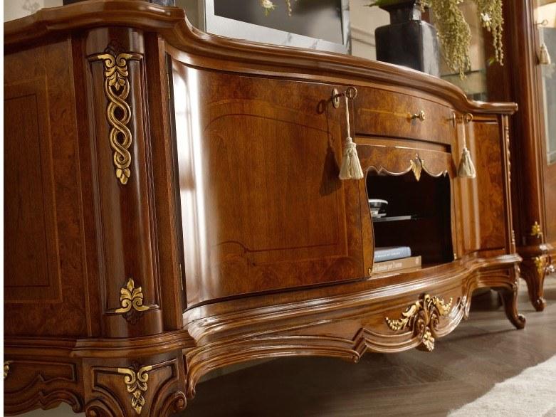 Valderamobili Тумба под телевизор из орехового дерева Casa principe Cpre01/n - Вид №1