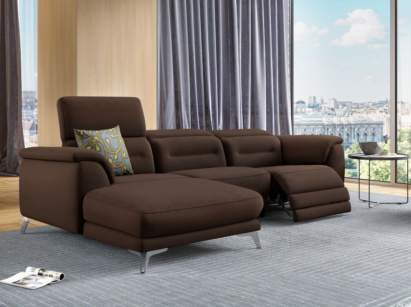 Тканевый диван с полуостровом Sofanella Gandino ARCH-00053052 - Вид №7