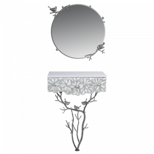 15009,79025 Консоль и зеркало Терра Серебро BOGACHO