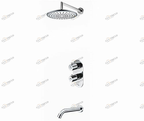 A15030 Thermo Встраиваемый комплект для ванны с изливом и верхней душевой насадкой WasserKRAFT 