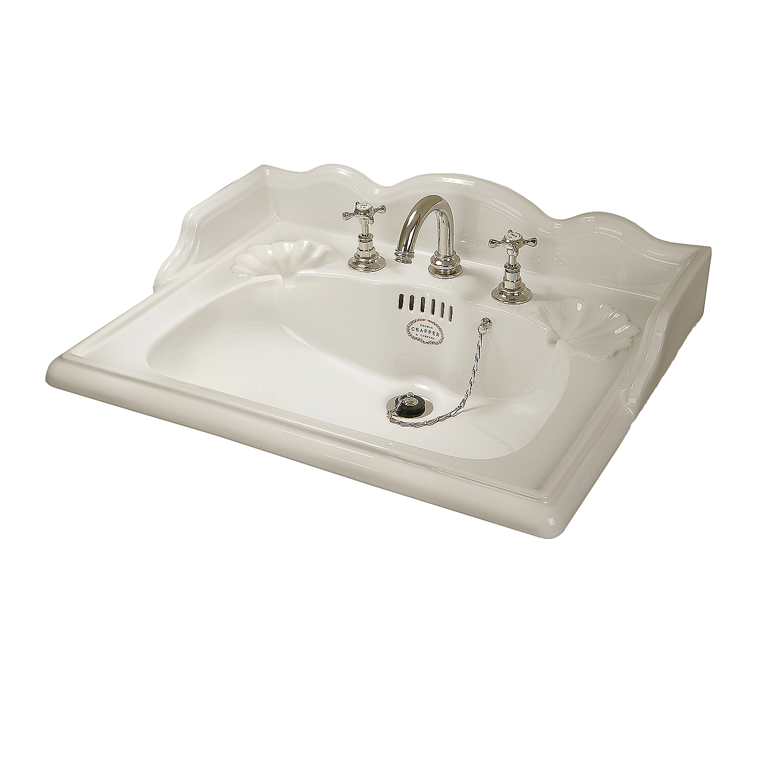 TCMB403L Раковина 635 мм с тремя летками Marlborough Thomas Crapper  - Вид №2