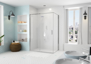 Торцевая панель для монтажа с дверью AR8SPSL70 Merlyn Arysto Хромированный