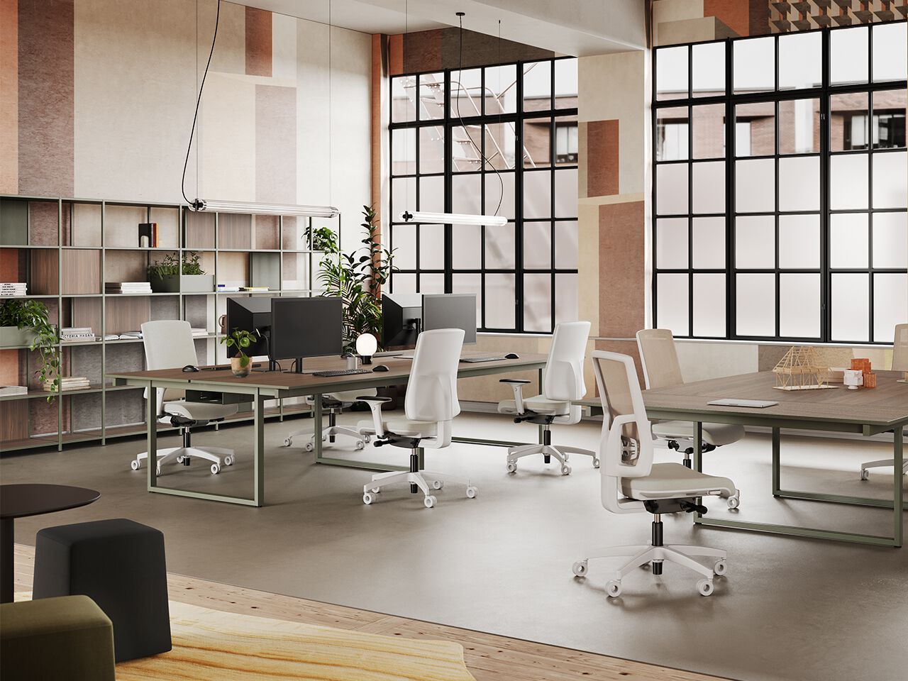 Ткань операционный офисный стул с колесами FREZZA Kiku ARCH-00151682 - Вид №1