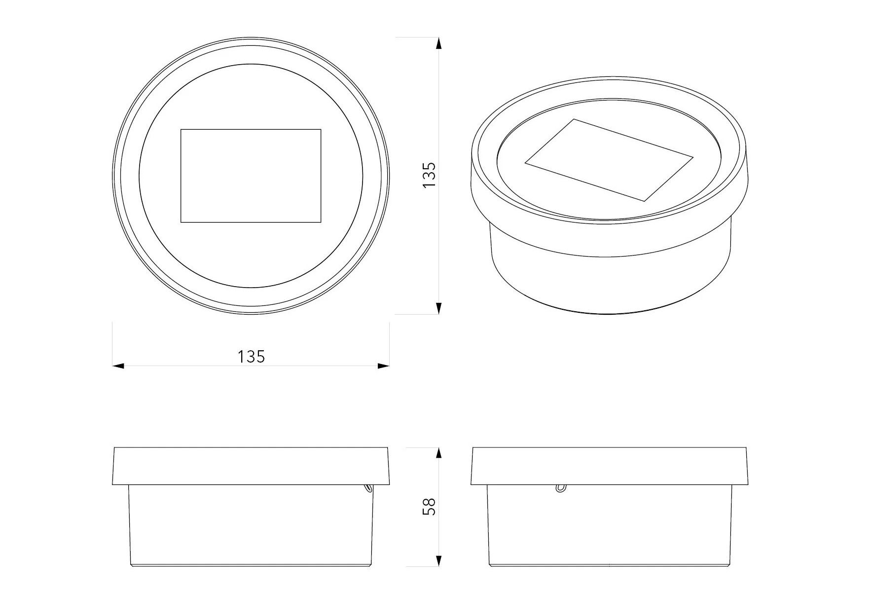 Анодированный алюминиевый ящик для электрической системы Genuit Graphite ARCH-00135335 - Вид №5