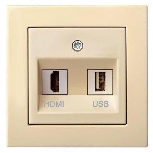 28-085 Розетка HDMI/USB Liregus Epsilon бежевый