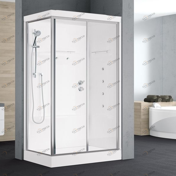 Novellini. Душевая кабина 100x80 см 2P HYDROMASSAGE с крышей ALBA ALB2P108SM1F1BALB2P108DM1F1B