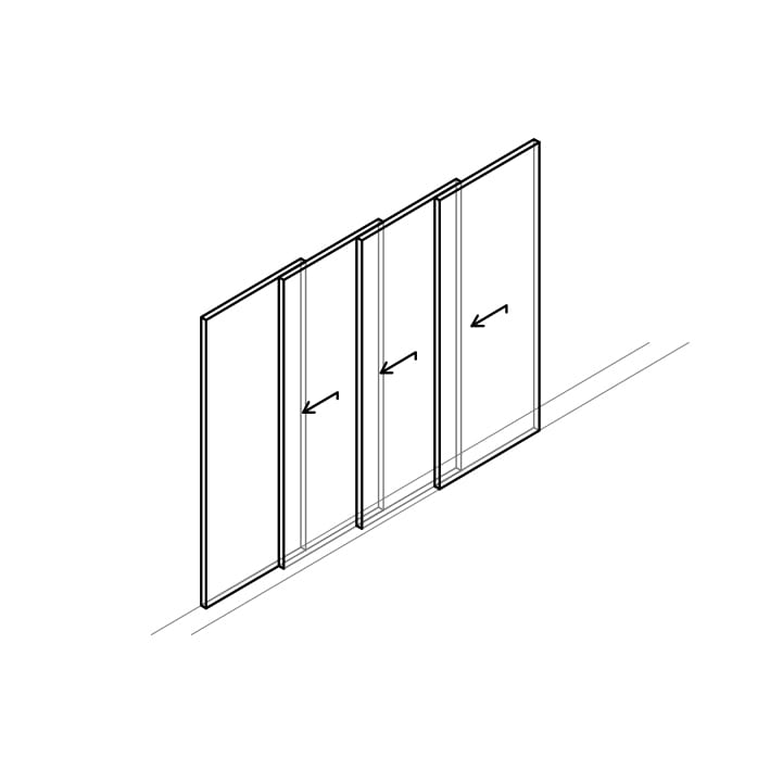 Раздвижные алюминиевые и деревянные двери-окна с двойным остеклением Carminati Skyline System ARCH-00076654 - Вид №22