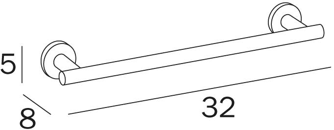 INDA® Вешалка для полотенец Touch A4618 - a4618u - Вид №6