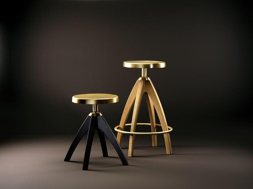 GHIDINI1961 Табурет из латуни с регулируемой высотой sun-id-1345486 - Вид №4