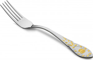 10666788 Русские самоцветы Вилка столовая Русские самоцветы, серебро 925 Серебро 925