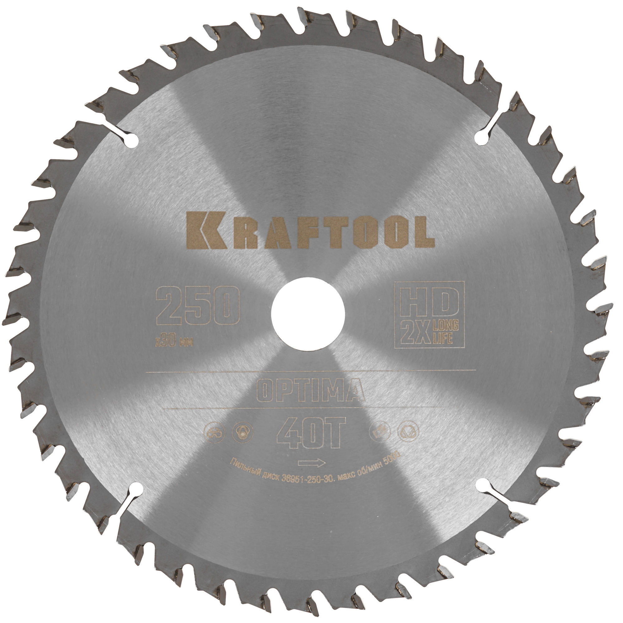 Диск пильный KRAFTOOL 36951-250-30 9107986 STDN-0059161