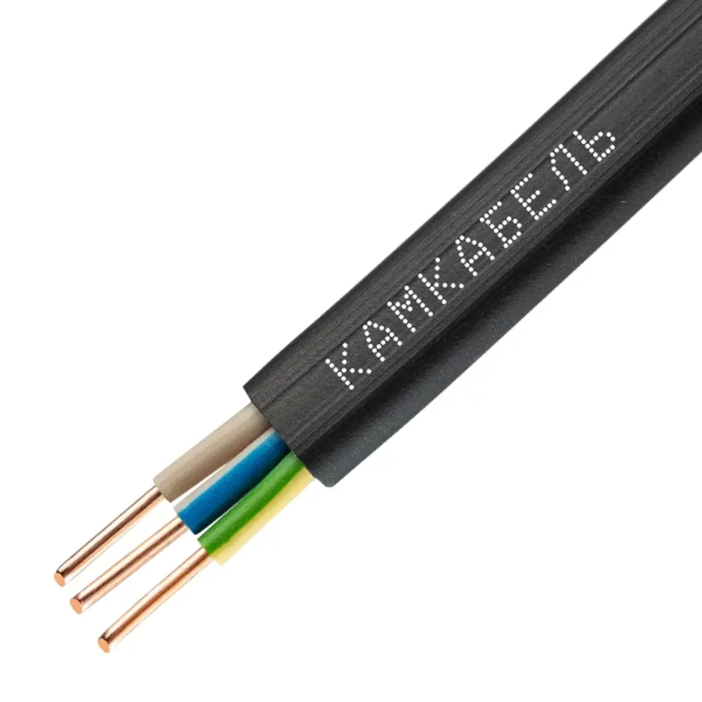 Кабель Камкабель ВВГпнг(A) 3x2.5 мм 20 м ГОСТ цвет черный STLM-2058502
