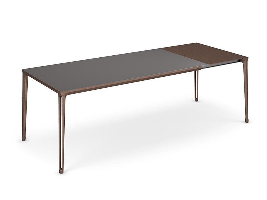 Выдвижной прямоугольный стол из алюминия и стекла Cattelan italia BOULEVARD DRIVE ARCH-00056655 - Вид №1