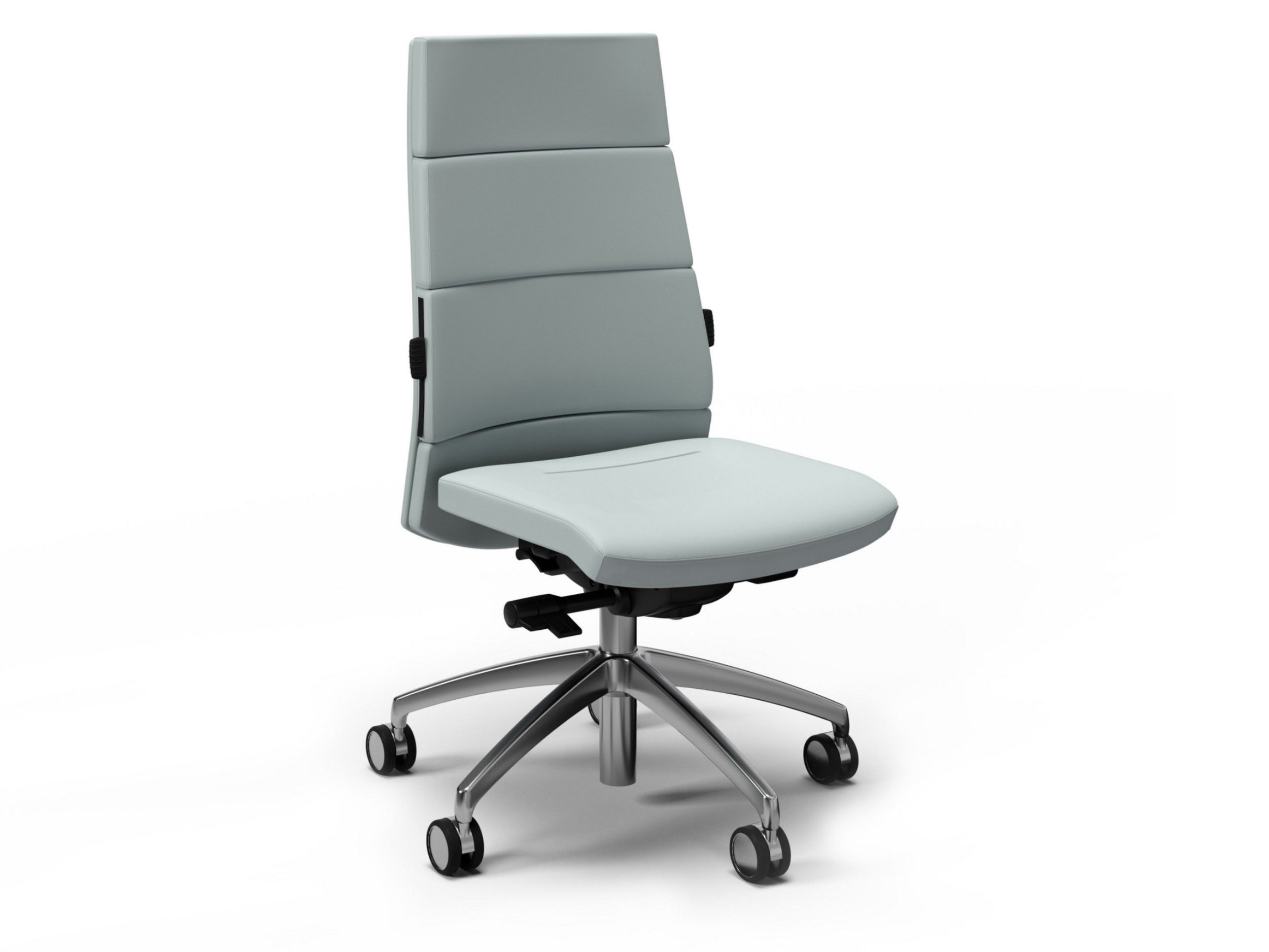 Офисное кресло с регулируемой высотой и кожаными колесами с 5 спицами FANTONI Seating system ARCH-00011856 - Вид №1